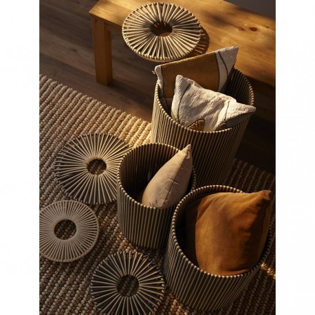 Корзина плетеная dholak grey из коллекции ethnic, размер s