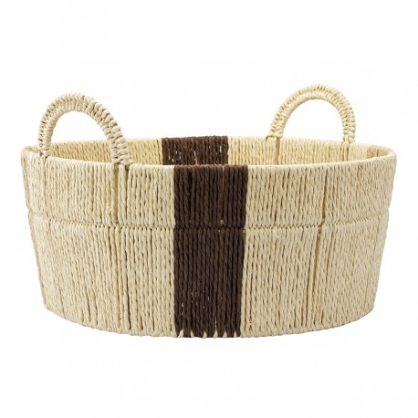 Корзина плетеная круглая bodhran chocolate из коллекции ethnic, размер s