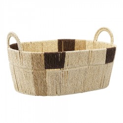 Корзина плетеная овальная bodhran chocolate из коллекции ethnic, размер m