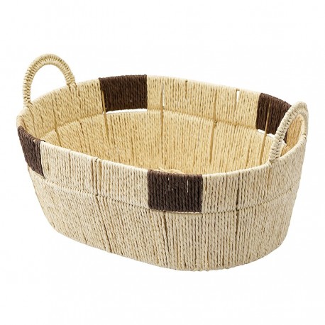 Корзина плетеная овальная bodhran chocolate из коллекции ethnic, размер m