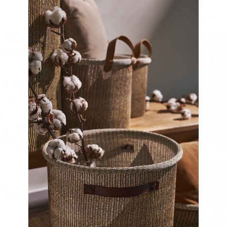 Корзина для хранения sustainable collection, D42х55 см, бежевая