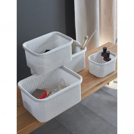 Набор из 4-х корзин для хранения sustainable collection, молочный