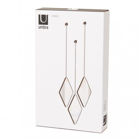 Набор зеркал dima, черный, 3 шт.