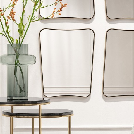 Зеркало настенное raffin, 45х36 см, золотое