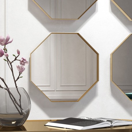 Зеркало настенное raffin, 51х51 см, золотое