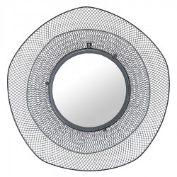 Зеркало настенное vinger, D79 см, черное