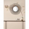 Зеркало настенное vinger, D79 см, черное