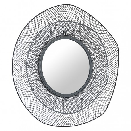 Зеркало настенное vinger, D79 см, черное