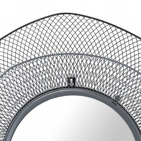 Зеркало настенное vinger, D79 см, черное