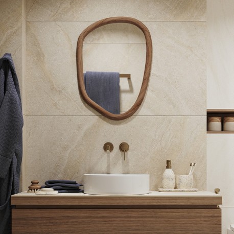 Зеркало настенное torhill, 49х66 см, коричневое