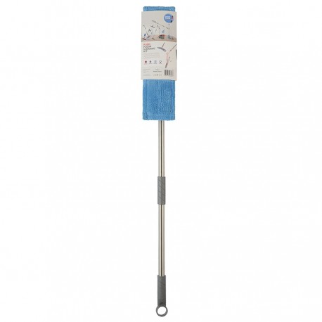 Швабра для мытья пола с телескопической ручкой 160 см, гибкой штангой 40 см и насадкой