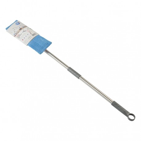 Швабра для мытья пола с телескопической ручкой 160 см, гибкой штангой 40 см и насадкой