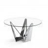 Круглый обеденный стол CT2061R стеклянный Ø150