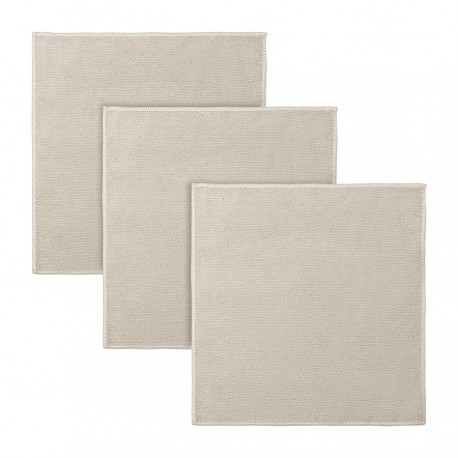 Набор салфеток из микрофибры cozy clean, 30х30 см, бежевые, 3 шт.