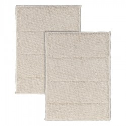 Набор салфеток-губок двухсторонних из микрофибры cozy clean, бежевые, 2 шт.