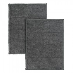 Набор салфеток-губок двухсторонних из микрофибры cozy clean, темно-серые, 2 шт.