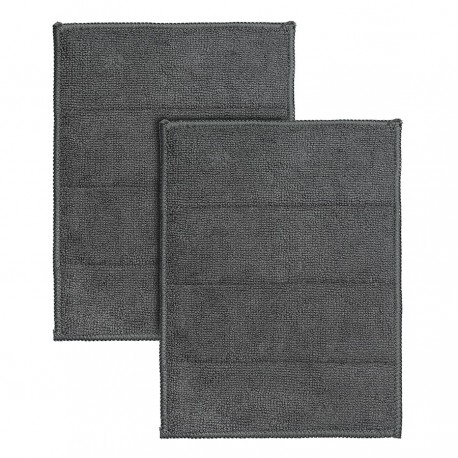 Набор салфеток-губок двухсторонних из микрофибры cozy clean, темно-серые, 2 шт.