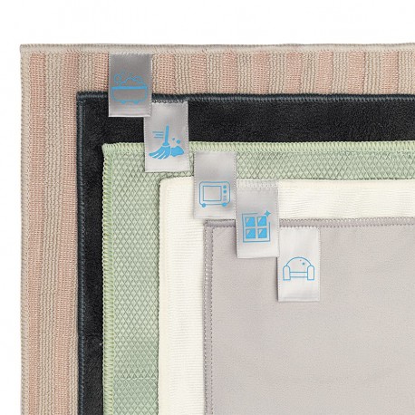 Набор салфеток для комплексной уборки из микрофибры cozy clean, 5 шт.