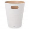 Корзина для мусора woodrow, 7,5 л, белая/дерево