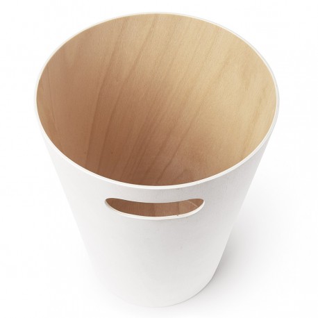 Корзина для мусора woodrow, 7,5 л, белая/дерево