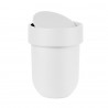 Корзина для мусора с крышкой touch, 6 л, белая