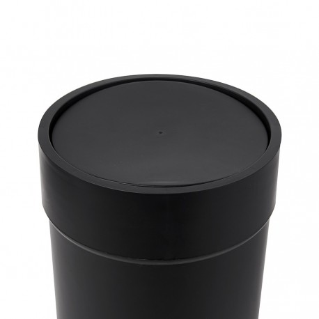 Корзина для мусора с крышкой touch, 6 л, черная