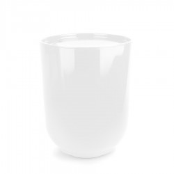 Корзина для мусора с крышкой step, 6,6 л, белая