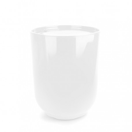 Корзина для мусора с крышкой step, 6,6 л, белая