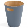 Корзина для мусора woodrow, 7,5 л, серо-голубая