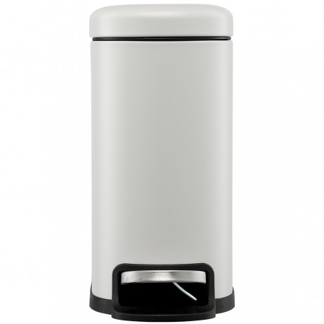 Ведро мусорное с педалью, светло-серое, 5 л