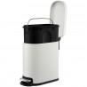 Ведро мусорное с педалью, светло-серое, 5 л
