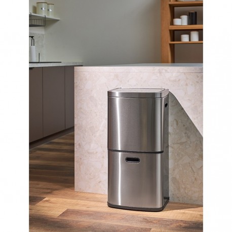 Контейнер мусорный с 2-мя отделениями smart bin, сенсорный, 60 л