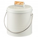 Контейнер для пищевых отходов с фильтром irmel, 3,5 л, молочный