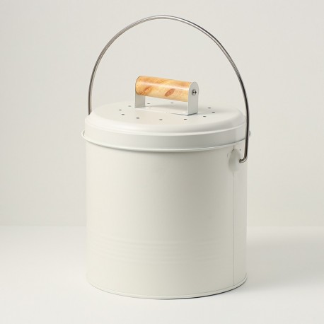 Контейнер для пищевых отходов с фильтром irmel, 3,5 л, молочный