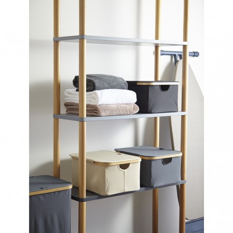 Корзина для белья neat low, 40x33x20 см, молочная
