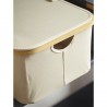 Корзина для белья neat low, 40x33x20 см, молочная