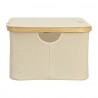 Корзина для белья neat low, 40x33x20 см, молочная