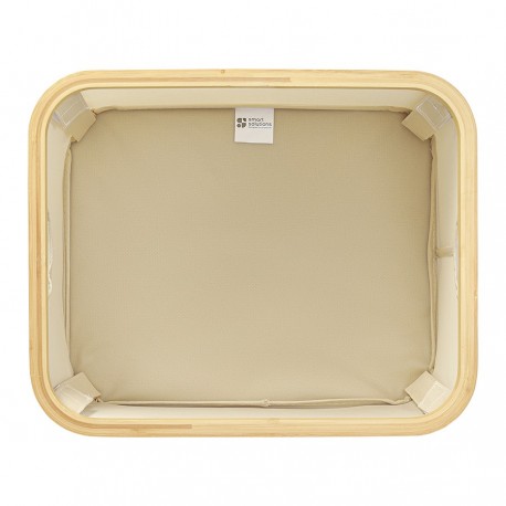 Корзина для белья neat low, 40x33x20 см, молочная