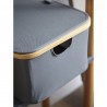 Корзина для белья neat low, 40x33x20 см, серая