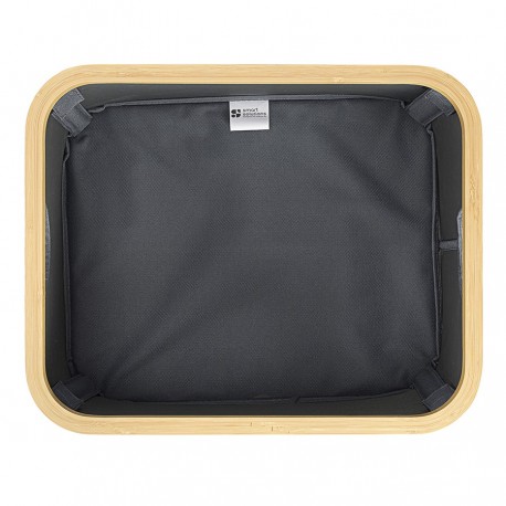 Корзина для белья neat low, 40x33x20 см, серая