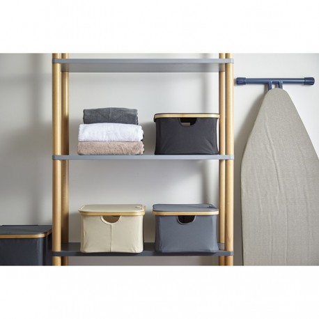 Корзина для белья neat low, 40x33x20 см, черная