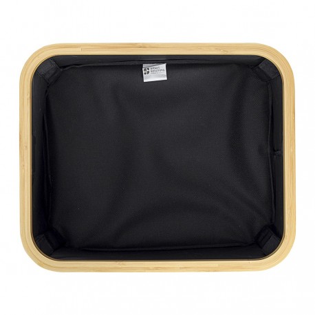 Корзина для белья neat low, 40x33x20 см, черная