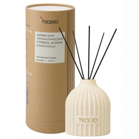 Диффузор ароматический cypress, jasmine & patchouli из коллекции edge, 200 мл, бежевый
