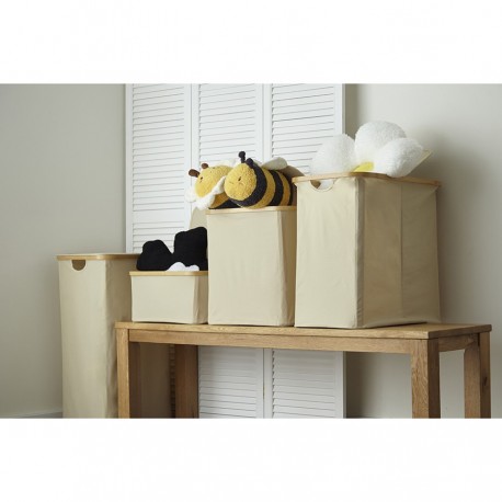 Корзина для белья neat mid, 40x33x43 см, молочная