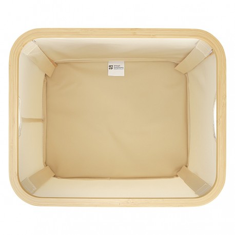 Корзина для белья neat mid, 40x33x43 см, молочная