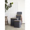 Корзина для белья neat mid, 40x33x43 см, серая