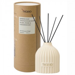 Диффузор ароматический musk, rose & cedarwood из коллекции edge, 200 мл, бежевый