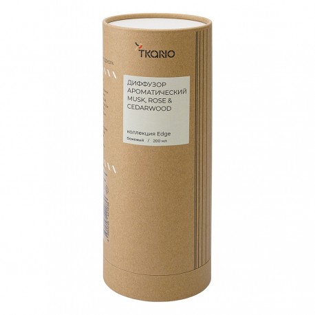 Диффузор ароматический musk, rose & cedarwood из коллекции edge, 200 мл, бежевый
