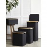 Корзина для белья neat mid, 40x33x43 см, черная