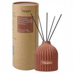 Диффузор ароматический nutmeg, leather & vanilla из коллекции edge, 200 мл, терракотовый